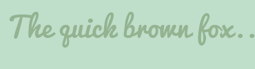 Image with Font Color 93B391 and Background Color BFDFCB